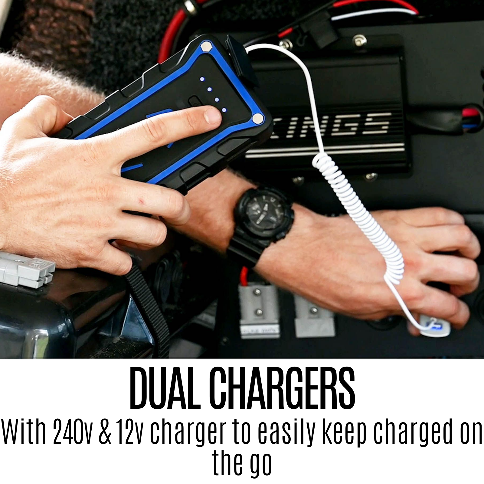 1000A Lithium Battery Jump Starter 12000MaH Portable Power Bank LED Torch Kings eBay