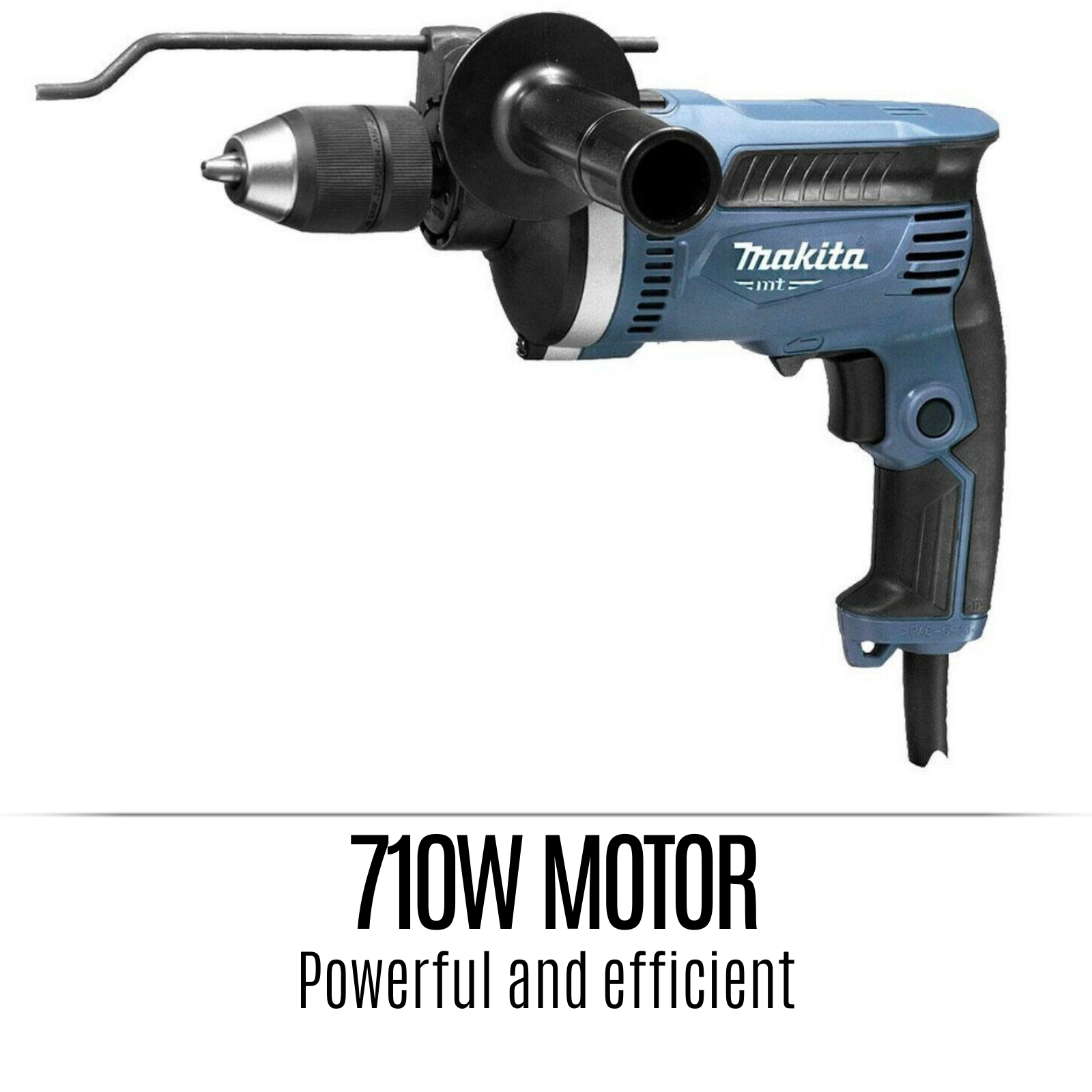 Makita Electric Hammer Drill Keyless Chuck 13mm Powerful Motor Max