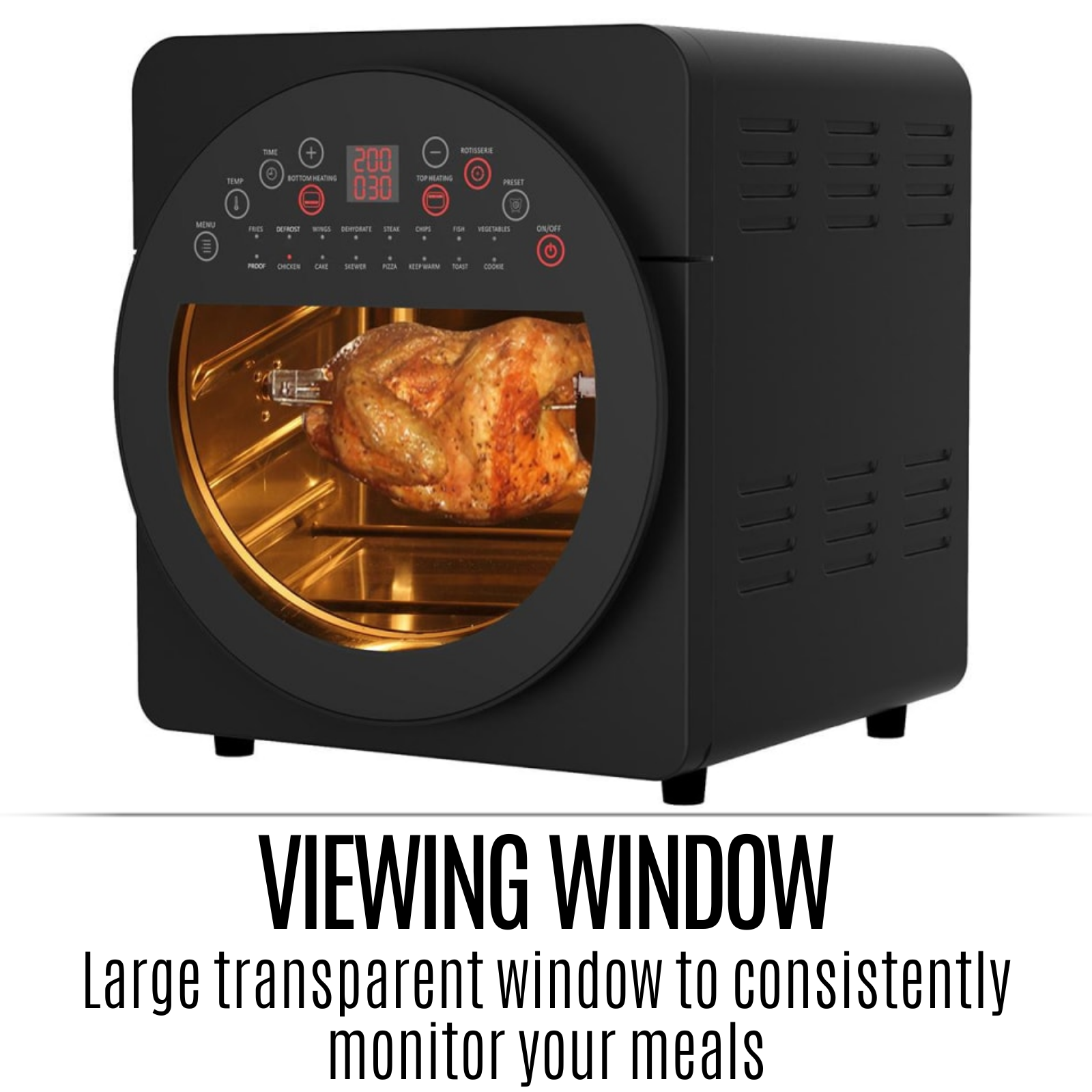 Healthy Choice 1700W 15L Electric Convection Oven & Air Fryer Combo