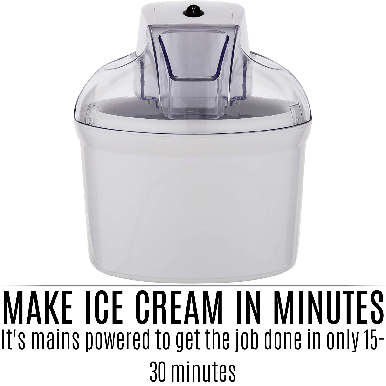 Davis & Waddell 1.5L 22cm Electric Ice Cream Sorbet Gelati Yoghurt