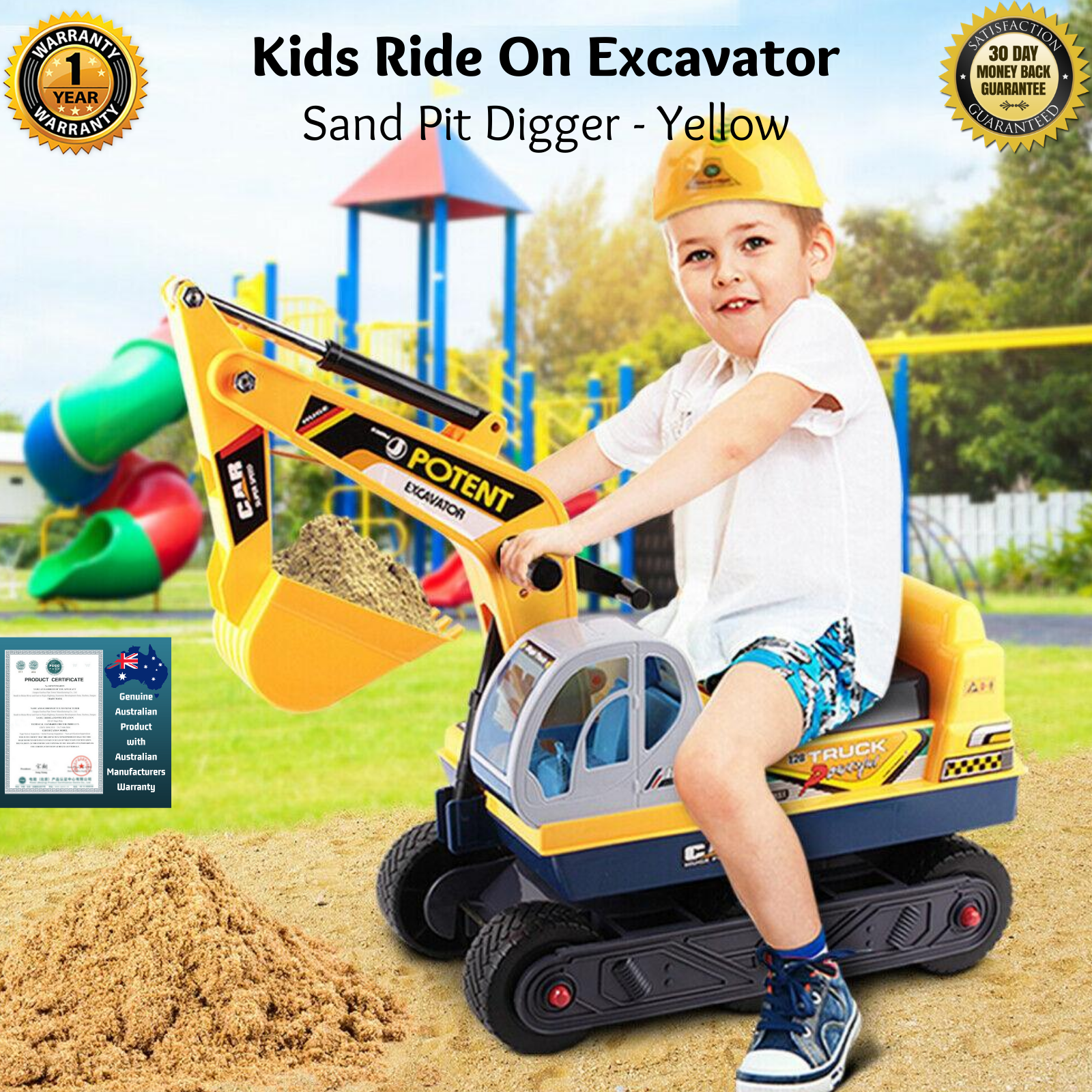 kids sandpit digger