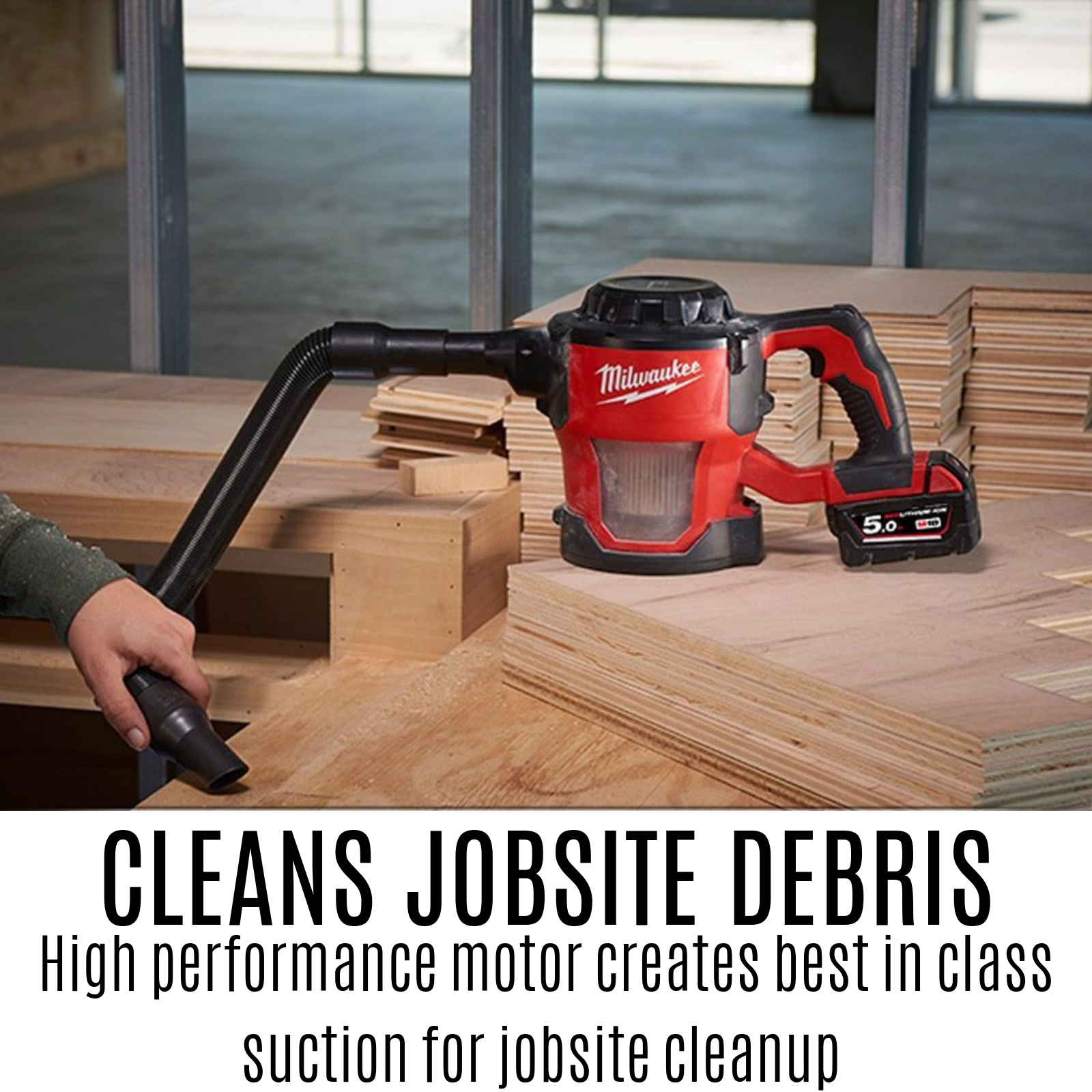 Milwaukee M18CV0 18V Liion Cordless Compact Handheld Vacuum M18CV0