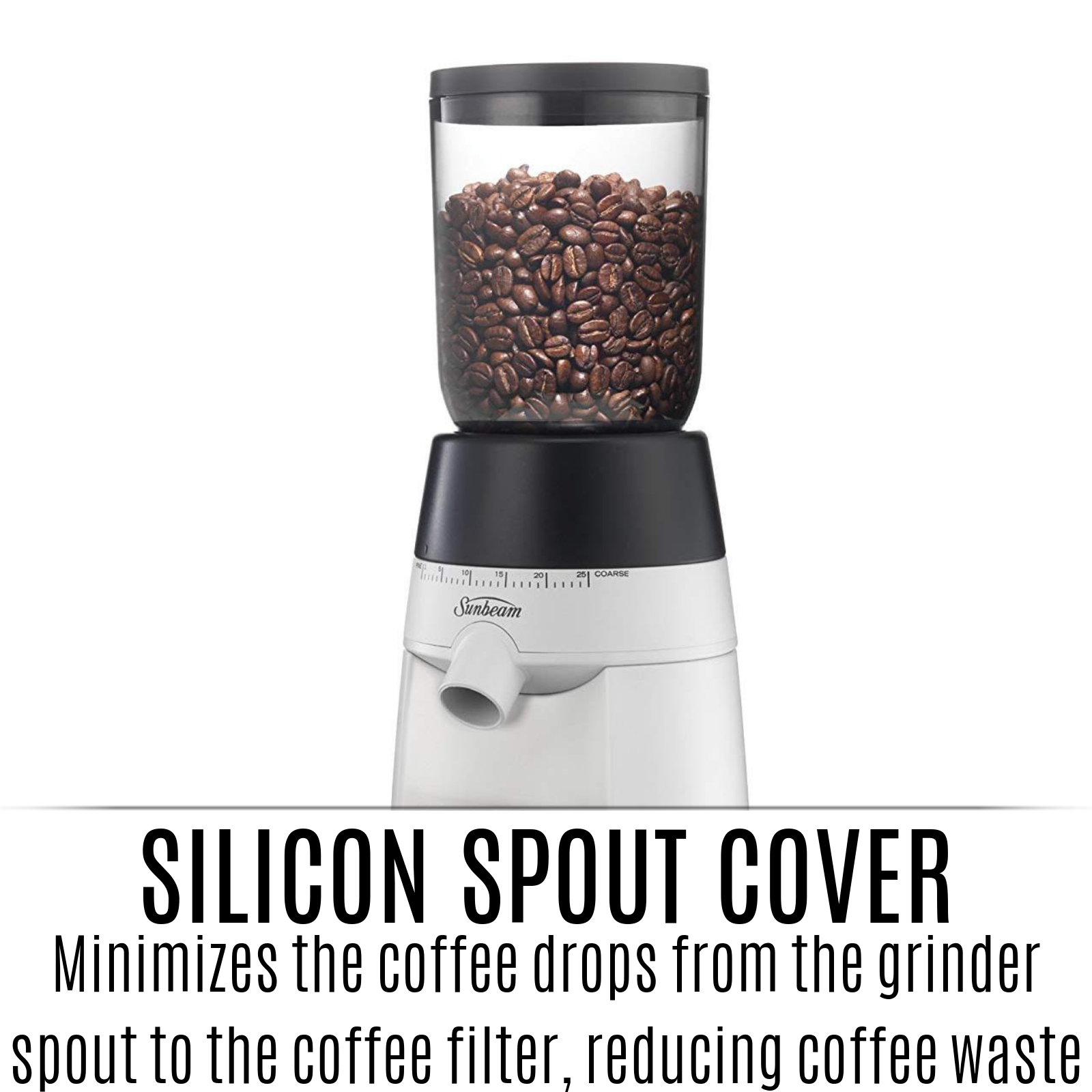 Sunbeam EM0440 GrindFresh Conical Burr Coffee Grinder Espresso Bean