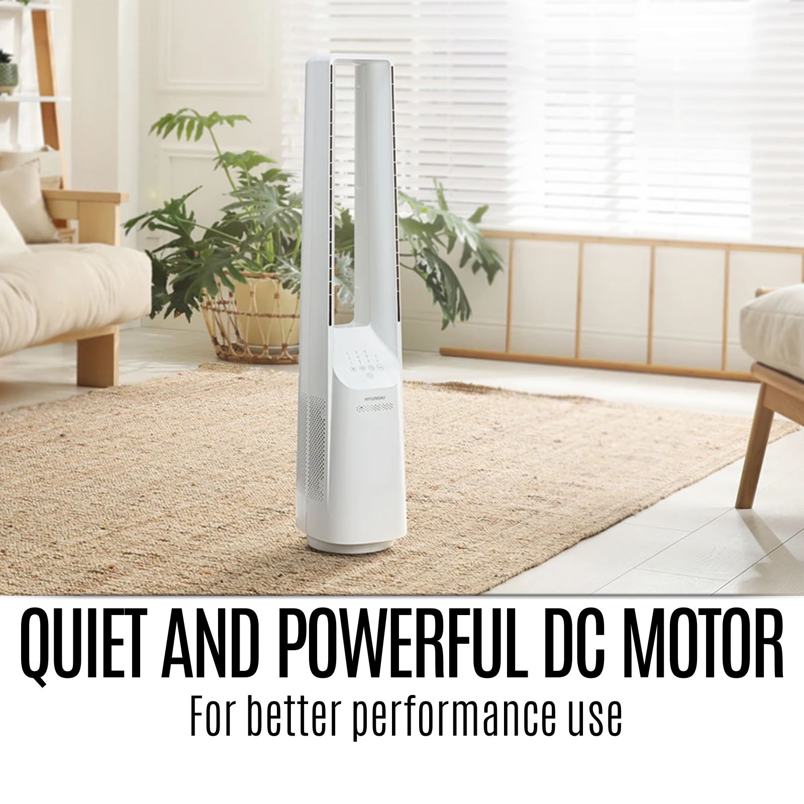 100cm Bladeless Tower Fan