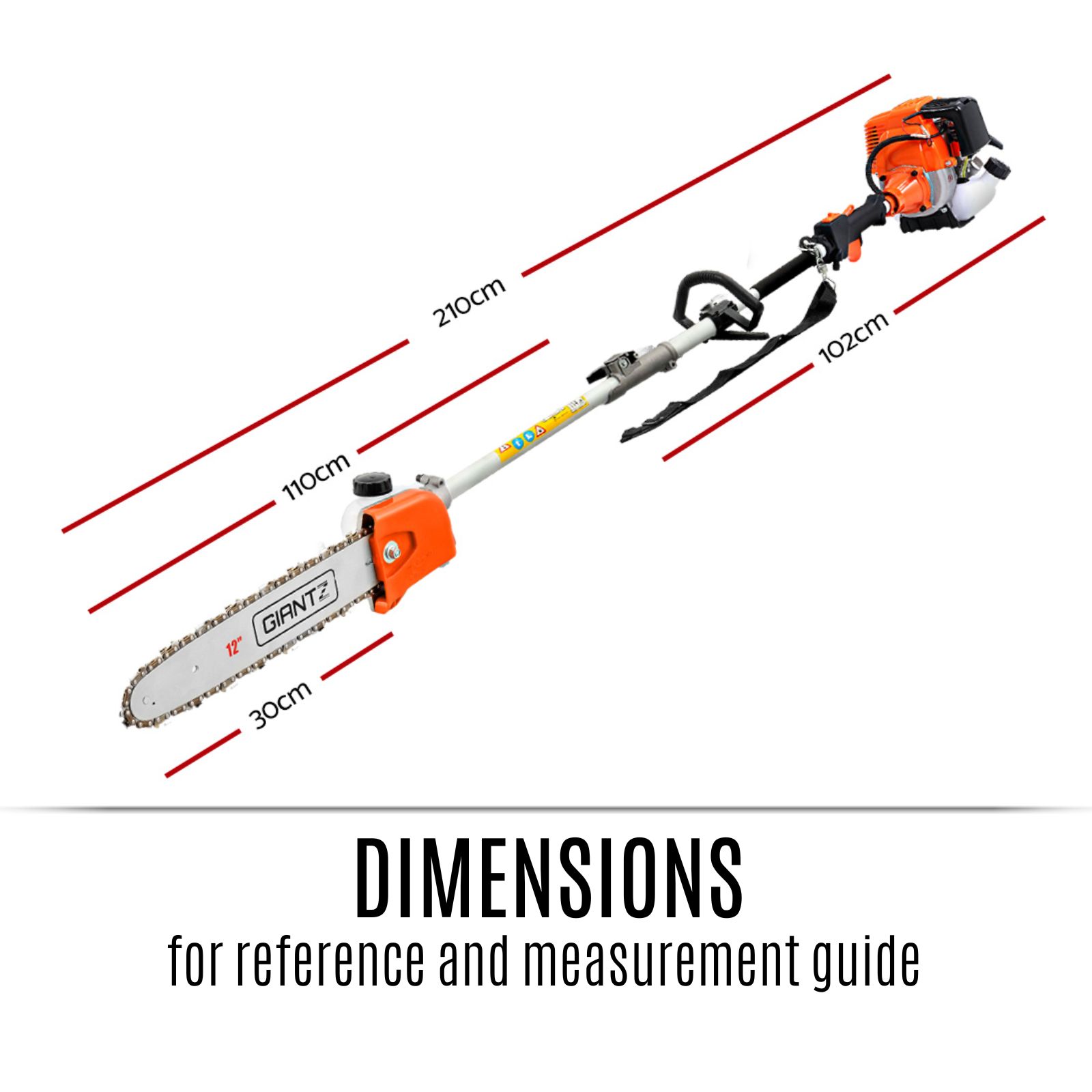 Giantz petrol pole chainsaw