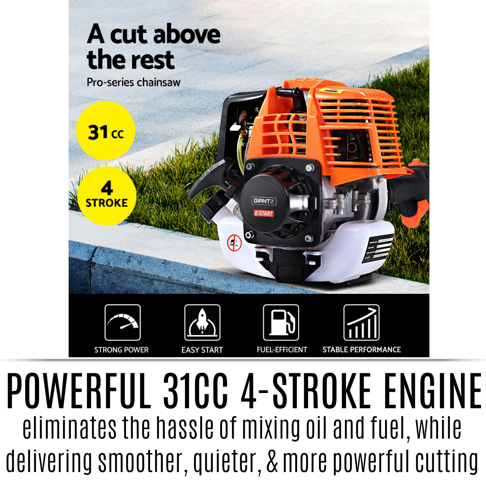Four stroke tree pruner