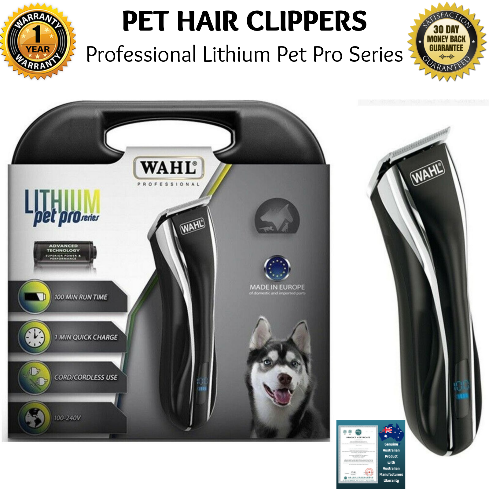 wahl cordless dog clippers australia